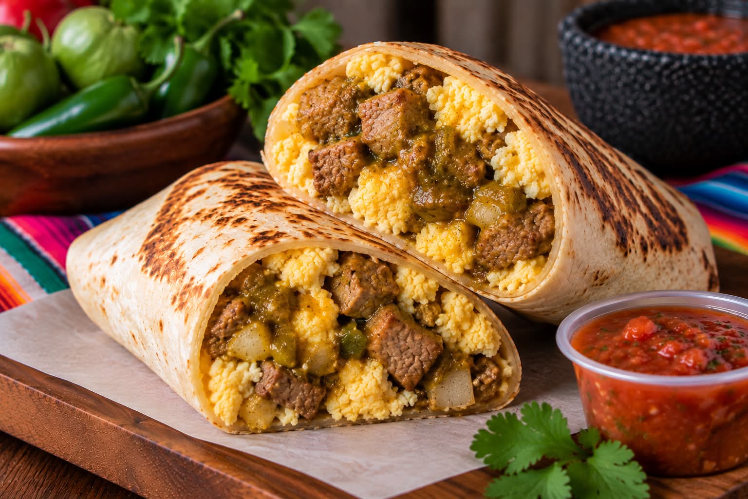 Carne en Chile Verde burrito